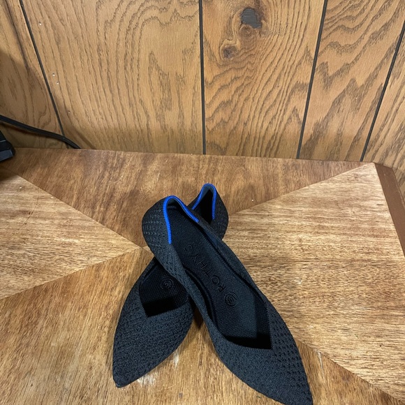 Rothy's The Pointe Honeycomb-Black - Picture 9 of 14